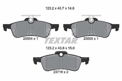 TEXTAR 2505401 Číslo výrobce: 24574. EAN: 4019722448270.