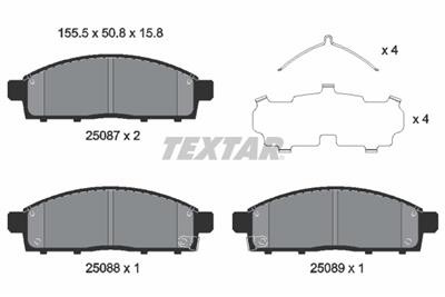 TEXTAR 2508703 Číslo výrobce: 25087. EAN: 4019722487903.