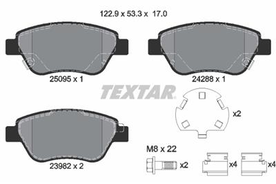 TEXTAR 2509501 Číslo výrobce: 23932. EAN: 4019722460739.