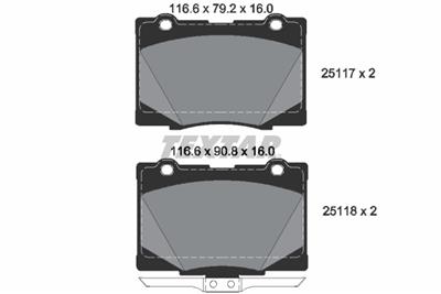 TEXTAR 2511701 Číslo výrobce: 25117. EAN: 4019722437670.