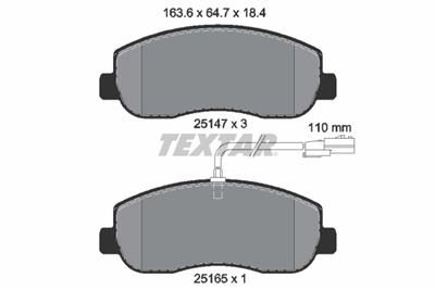 TEXTAR 2514701 Číslo výrobce: 25147. EAN: 4019722406591.