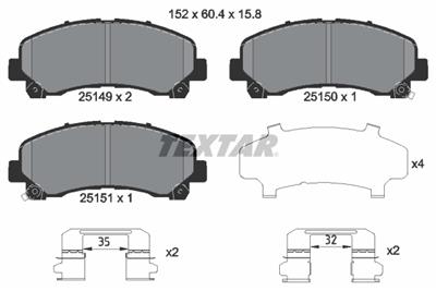 TEXTAR 2514901 Číslo výrobce: 25149. EAN: 4019722445293.