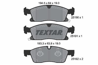 TEXTAR 2519002 Číslo výrobce: 25190. EAN: 4019722439681.
