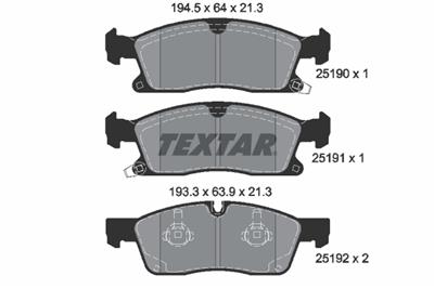 TEXTAR 2519001 Číslo výrobce: 25190. EAN: 4019722439674.