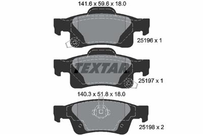TEXTAR 2519601 Číslo výrobce: 25196. EAN: 4019722453991.