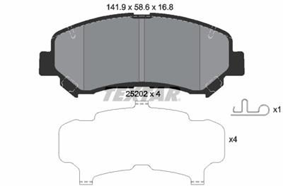 TEXTAR 2520201 Číslo výrobce: 25202. EAN: 4019722415944.