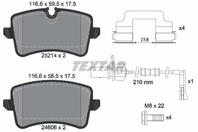 TEXTAR 2521413 Číslo výrobce: 24606. EAN: 4019722487712.