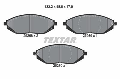 TEXTAR 2526801 Číslo výrobce: 25268. EAN: 4019722431739.