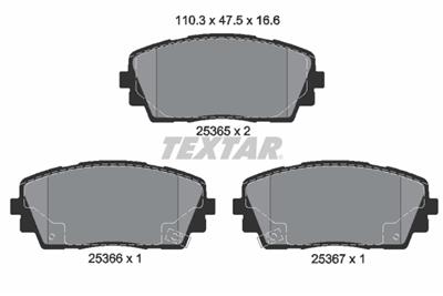 TEXTAR 2536501 Číslo výrobce: 25365. EAN: 4019722451560.