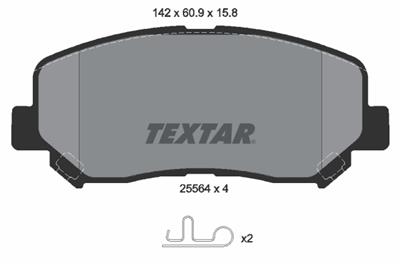 TEXTAR 2556401 Číslo výrobce: 25564. EAN: 4019722445484.
