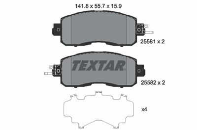 TEXTAR 2558101 Číslo výrobce: 25581. EAN: 4019722478161.