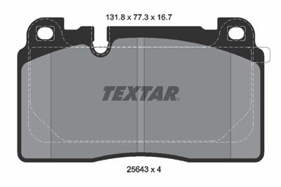 TEXTAR 2564305 Číslo výrobce: 25643. EAN: 4019722462788.