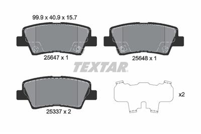 TEXTAR 2564701 Číslo výrobce: 25337. EAN: 4019722453625.