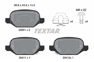 TEXTAR 2565101 Číslo výrobce: 25411. EAN: 4019722482007.