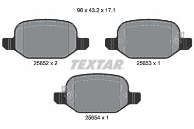 TEXTAR 2565201 Číslo výrobce: 25652. EAN: 4019722454646.