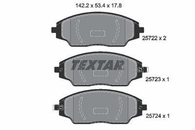 TEXTAR 2572201 Číslo výrobce: 25722. EAN: 4019722481130.