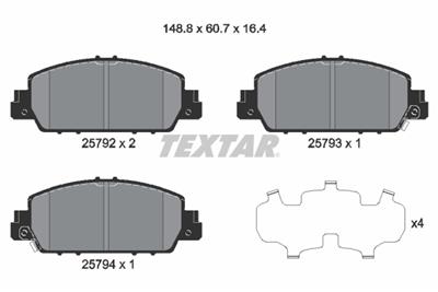 TEXTAR 2579201 Číslo výrobce: 25792. EAN: 4019722465574.