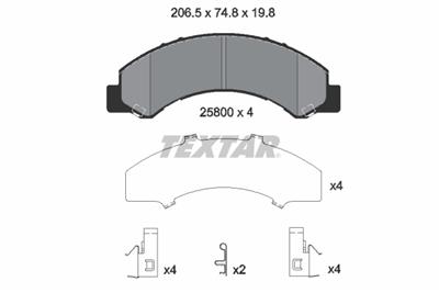 TEXTAR 2580001 Číslo výrobce: 25800. EAN: 4019722533389.