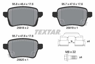 TEXTAR 2581802 Číslo výrobce: 25818. EAN: 4019722498992.