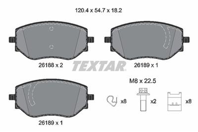 TEXTAR 2618801 Číslo výrobce: 26188. EAN: 4019722545375.