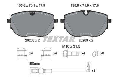 TEXTAR 2626801 Číslo výrobce: 26268. EAN: 4019722549311.