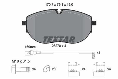 TEXTAR 2627001 Číslo výrobce: 26270. EAN: 4019722549281.