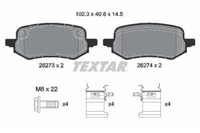 TEXTAR 2627301 Číslo výrobce: 26273. EAN: 4019722549717.