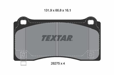 TEXTAR 2627501 Číslo výrobce: 26275. EAN: 4019722549274.