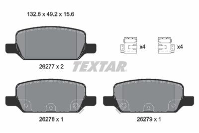 TEXTAR 2627701 Číslo výrobce: 22677 156  1 5. EAN: 4019722549861.