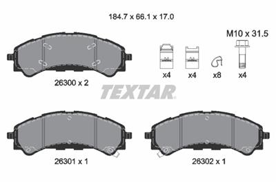 TEXTAR 2630001 Číslo výrobce: 26300. EAN: 4019722601705.