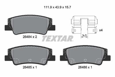 TEXTAR 2648401 Číslo výrobce: 26484.