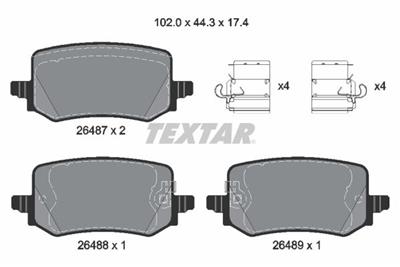TEXTAR 2648701 Číslo výrobce: 26487. EAN: 4019722569555.