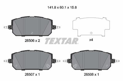 TEXTAR 2650601 Číslo výrobce: 26506. EAN: 4019722573156.