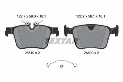 TEXTAR 2661001 Číslo výrobce: 26609. EAN: 4019722586996.