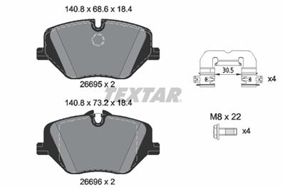 TEXTAR 2669501 Číslo výrobce: 26695. EAN: 4019722589560.
