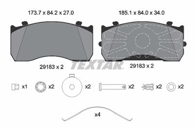 TEXTAR 2918303 Číslo výrobce: 29115. EAN: 4019722448348.