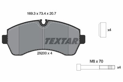 TEXTAR 2920002 Číslo výrobce: 29200. EAN: 4019722295904.