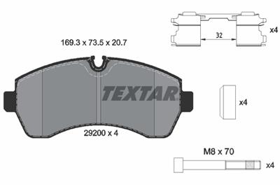 TEXTAR 2920002 Číslo výrobce: 29200. EAN: 4019722295904.