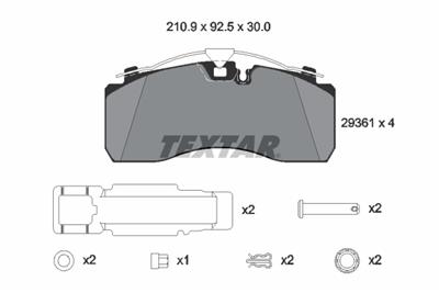 TEXTAR 2936101 Číslo výrobce: 29361. EAN: 4019722476952.