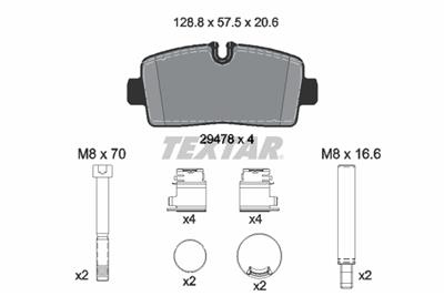 TEXTAR 2947801 Číslo výrobce: 29478. EAN: 4019722589621.