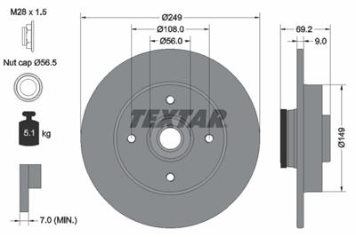 TEXTAR 92202103 EAN: 4019722460753.