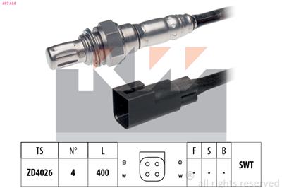 KW 497 444 Číslo výrobce: Facet 10.7444. EAN: 8012510192696.
