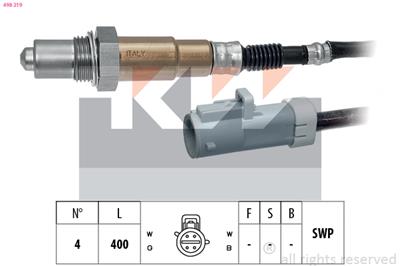 KW 498 219 Číslo výrobce: Facet 10.8219. EAN: 8012510150276.