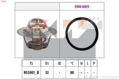 KW 580 312 Číslo výrobce: Facet 7.8312. EAN: 8012510183496.