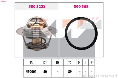 KW 580 322 Číslo výrobce: Facet 7.8322. EAN: 8012510183632.