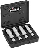 VIGOR V7002/4 - Sada nástrč.klíče, zapalovací svíčka
