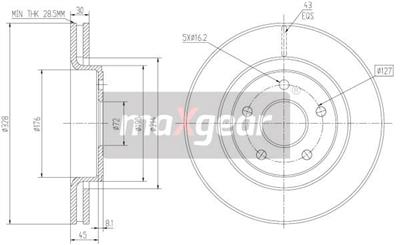 MAXGEAR 19-2323 EAN: 5901619572672.