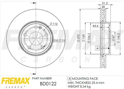 FREMAX BD-0122 EAN: 7893233001226.