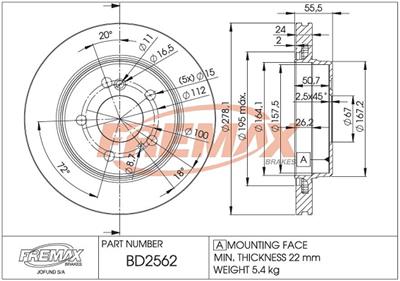 FREMAX BD-2562 EAN: 7893233025628.