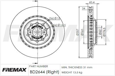 FREMAX BD-2644 EAN: 7893233026441.